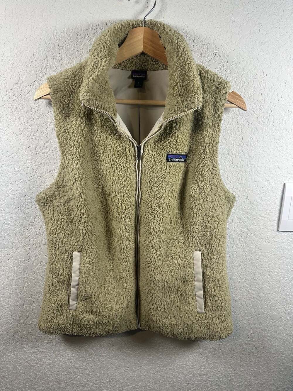 Patagonia Los Gatos Fleece Vest Size L El Cap Khaki Women’s